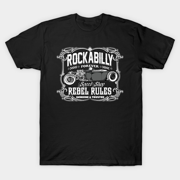 Rockabilly rebel cars T-Shirt by Teefold